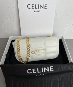 Loewe Bags CELINE New Product | MATELASS É MONOCHOM Small Quilted Sheepskin Leather Chain Horizontal Handb 75b04edk