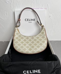 Loewe Bags 2023 Autumn/Winter New Products | CELINE Canvas Triumphal Arch Rice Apricot Embroidered AVA Han 278wo2nz