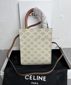 Loewe Bags New Color CELIN-E CABAS Mini Logo Printed Cow Leather Vertical HandbagNew Logo Printing Series q14ac70y