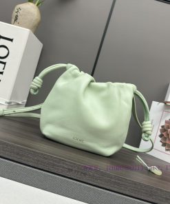 Loewe Bags . L ⊚℮ W ℮ The New Mini Nappa Goat Leather Flamenco Purse Handbag Features A Drawstring That Ti vcwn8py3