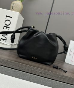 Loewe Bags . L ⊚℮ W ℮ The New Mini Nappa Goat Leather Flamenco Purse Handbag Features A Drawstring That Ti 5y04vh8a