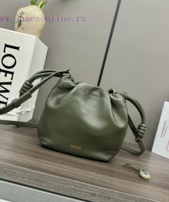Loewe Bags . L ⊚℮ W ℮ The New Mini Nappa Goat Leather Flamenco Purse Handbag Features A Drawstring That Ti whr9e8hj