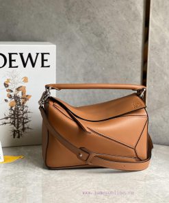 Loewe Bags ꫛꫀꪝ. Pazzzle Natural Color Embossed Classic Brown 🧉 Arrival √The Simple And Atmospheric Geometr r9q5mtbx