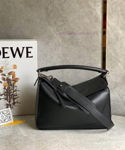 Loewe Bags ꫛꫀꪝOriginal Color Embossed Classic Black Color Received √The Simple And Atmospheric Geometric D 17rz6hnh