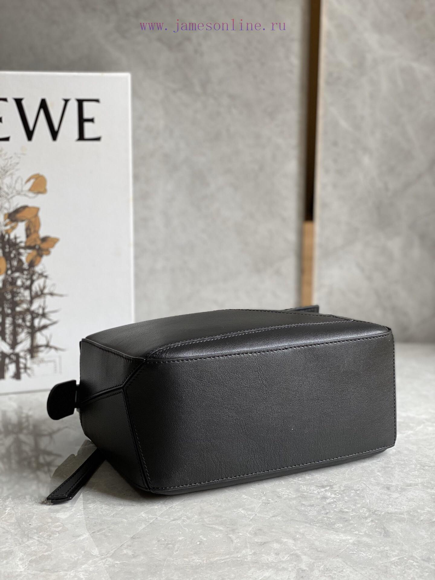 Loewe Bags Loєwє Puzzle .Black Plain Small Size~🧱 Latest Practices For Cabinet SynchronizationSynchronize 7z2a17pq - Image 6