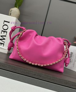 Loewe Bags The. LO ℮ W ℮ Soft Nappa Goat Leather Flamenco Purse Bag Features A Pleated Design And Key Deta ol8vca7o