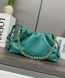 Loewe Bags The. LO ℮ W ℮ Soft Nappa Goat Leather Flamenco Purse Bag Features A Pleated Design And Key Deta r39dxc8u