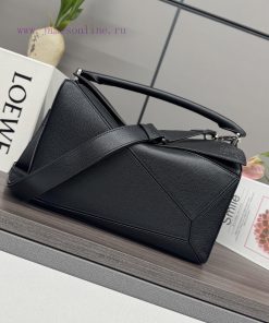 Loewe Bags . LO ℮ W ℮ New Size Large Soft Deer Leather Puzzle Handbag With Unique Geometric Lines Outlines d4h1khm4