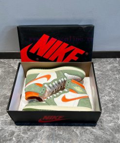 Top Jordan Air Jordan 1 High OG Cratf "Celadon" High Top Green Orange ️ This Shoe Adopts A Popu 0wpwxpep