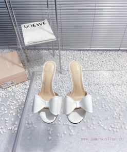 MACH&MACH New Fairy Silk Bow Hot Diamond High Heels Slippers◾ Customized Original Silk Fabric◾ b13jd17x