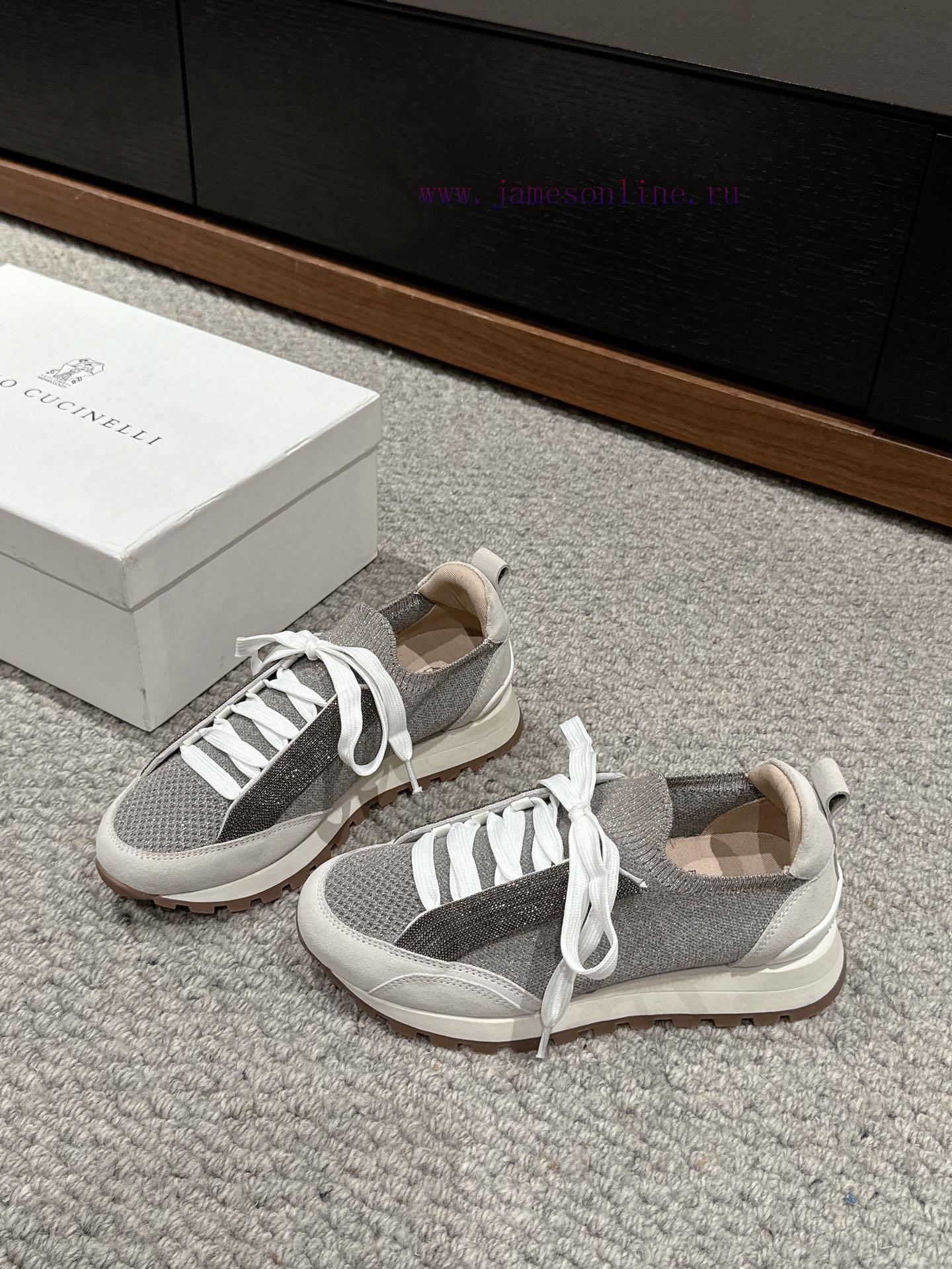 Top Quality PBrunello Cucineli Ss24 New Arrival~Bruneno Cucinelli | New Casual Socks And Sneake kztyjg90 - Image 4