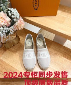 Tods Todd's New Fried Dough Twists Buckle Linen Fisherman's Shoes Yearning For Elegance And Bea fr6kp576