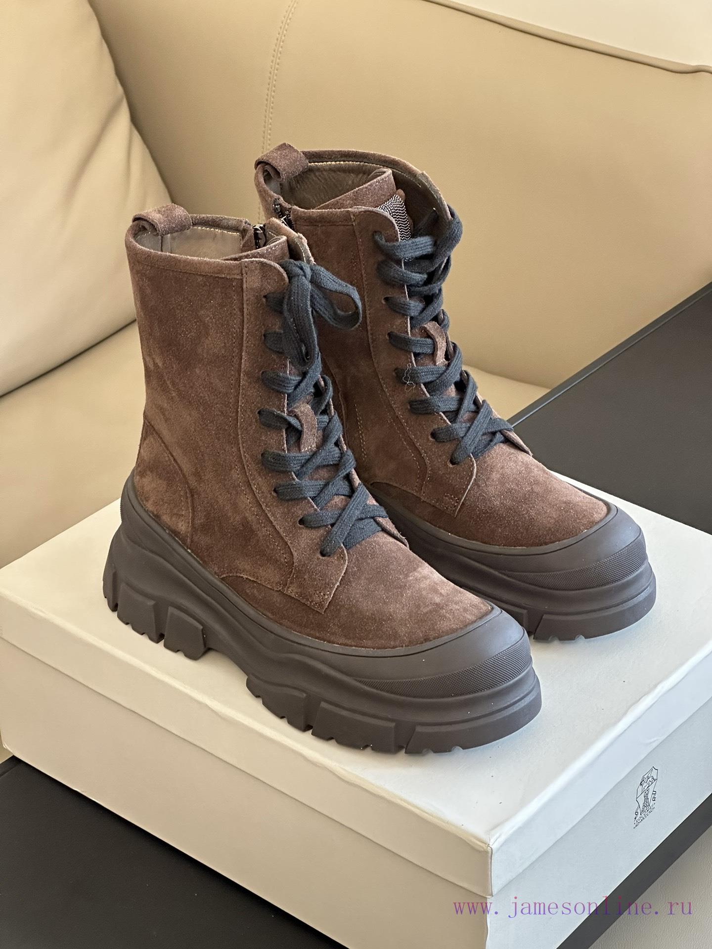 Purchasing Qualitybrunellocucinelli Fw24 New Arrival~BC 2024 Autumn/Winter Motorcycle Boots New nvcopdv4 - Image 3