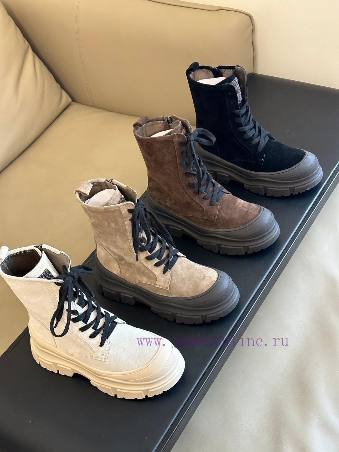 Purchasing Qualitybrunellocucinelli Fw24 New Arrival~BC 2024 Autumn/Winter Motorcycle Boots New nvcopdv4 - Image 10