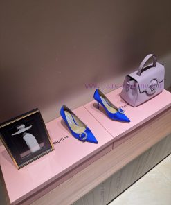 Jimmy Choo/Jimmy Zhou Classic Diamond Button Shallow High HeelsThe Shoe Design Is Very Delicate xx2ew575