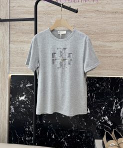 QG037 Clearance 3STB Hot Bead Minimalist Style Short Sleeved T-shirt Gray SMLUpdate Time: June kvdg2z6b