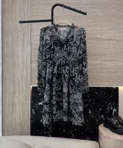 FL019 100% Silk Printed V-neck Long Sleeved Dress 36/38/40/42Update Time: June 22 2025 By DDuo k2jfo32b