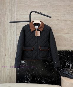 25015 New Cotton Jacket ️Miu Home Diamond Grid Original Original Label Long Sleeve Cotton Jac wcah69u8