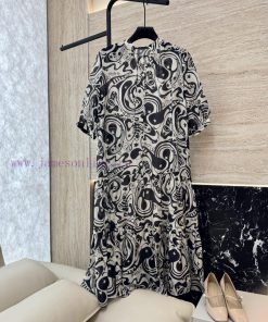 K005 New Dress ️Zimm... 75% Tencel 🎵 Two Piece Set Of Music Symbol Print With Camisole Dress tj02g447