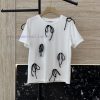 QG065 New T-shirt ️CHChanel Handmade Nail Bow Short Sleeve T-shirt Black Grey SMLUpdate Time: 2txvxr37