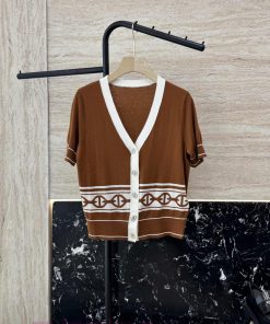 H32516 New Knitted Item ️Hermes Positioning Embroidery Contrasting Edge 15% Wool 10% Silk Sho feecvddv