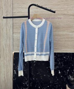 H32517 New Knitted Sweater ️Hermes Horseshoe Pattern 15% Wool 10% Silk Knitted Fabric Positio pl44tom9