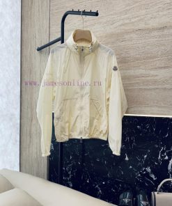 M2313 New Jacket ️Moncler Loose Stand Up Collar Zipper Sunscreen Coat Elephant Grey Beige 1-2 2c4qo0sc