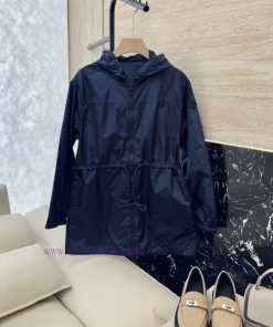 M2376 New Jacket ️Moncler Drawstring Zipper Hooded Windbreaker Coat Black Beige Navy Size 0-1 vstm7pjs