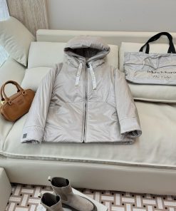 M665 New Camel Velvet Clothing ️Max Zipper 48% Camel Velvet 4% Mulberry Silk Imported Fabric nhtgfxor