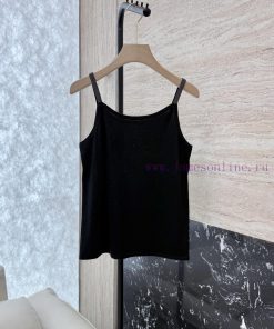 250009 New Knitted Sweater ️BC 100% Wool Chain Strap Knitted Sweater Apricot Black White SMLU mfba0wds