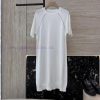 250082 New Knitted Dress ️BC 100% Linen Chain Short Sleeved Knitted Dress Black And White SML 21t437p9