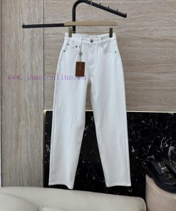 PZ003 New Denim Jeans ️Loro Piana High-quality Soft Warm Elastic Denim Cotton Denim Pants Whi 24oiwsdj