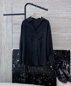 AX009 New Shirt ️Zim... 100% Linen Lace Embroidered Long Sleeve Top Black SMLUpdate Time: Mar p0xn89e8