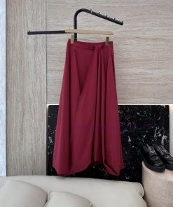 JC051 New Half Skirt ️BC 100% Cotton Irregular Structure Design Long Skirt Red SMLUpdate Time dd4ejwgn