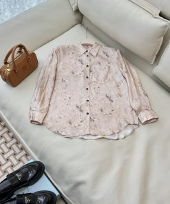 BS0149 New Shirt ️Zhihe Stretch Silk Satin Long Sleeved Silk Printed Top SMLXLUpdate Time: Ma 2icbfau6