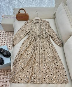 BS0427 New Dress ️Max Star Printed Twill Silk Dress Long Sleeve 36/38/40/42Update Time: March wcxnzu2v