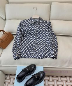 BS0591 New Silk Shirt ️Valentino Letter Printed Gold Buckle 100% Silk Shirt SMLXLUpdate Time: ef7lqejz