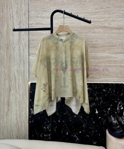 LL002 New Top ️100% Silk Printed National Color Tianxiang Old Material Printed Retro Cape Sil fh0yesb2