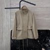 LF008 New Jacket ️Burberry Drawstring Design Slimming Short Jacket Apricot Pink SMLXLUpdate T pxyhgql8