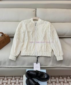 LF015 New Jacket ️Moncler Explosive Heavy Industry Embroidered Baseball Jacket In Blue Off Wh 8dy29vfi