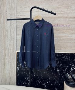 CY034 New Shirt ️Polo Lao Fu 100% Linen Solid Color Long Sleeved Shirt With Five Colors SMLXL fslfawpa