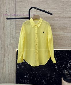 CY034 New Shirt ️Polo Lao Fu 100% Linen Solid Color Long Sleeved Shirt With Five Colors SMLXL 2ujhx5a6