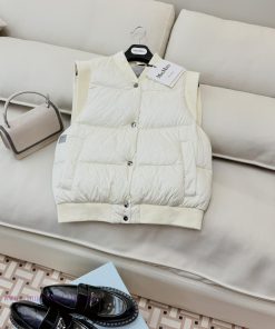9336 New Down Jacket ️Max Mara 90% White Goose Down Super Popular White Goose Down Vest Down u653pctc