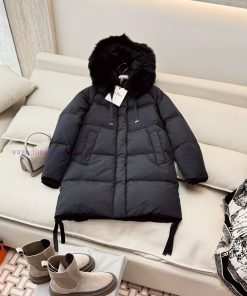 9029 New Down Jacket ️Max's Home Signs Are All 90% White Goose Down Oversized Fox Fur Collar jgycwydg