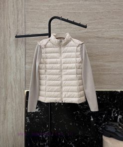M406 New Down Jacket ️Moncler Top Edition 100% Wool Knitted Sleeve Splicing 90% White Goose D sk92gowm