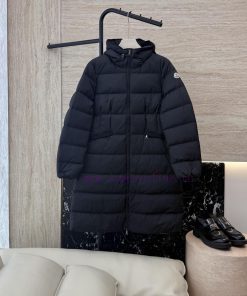 M314-L New Down Jacket ️Moncler Top Edition 90% White Goose Down Waist Long Down Jacket Black slf762u1