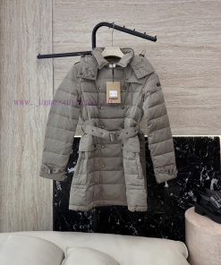AH702 New Down Jacket ️Burberry Classic Double Breasted Vintage 90% White Goose Down Medi 7ot8ct07