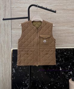 M413 New Cotton Jacket ️Moncler Top Edition 100% Linen Cotton Diamond Grid Clamp Cotton Vest zu5eor23