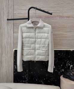 M393 New Down Jacket ️Moncler Top Edition 90% White Goose Down 100% Wool Knitted Sleeve Splic 0dvdk4hh