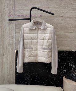 M393 New Down Jacket ️Moncler Top Edition 90% White Goose Down 100% Wool Knitted Sleeve Splic v3l5oplj